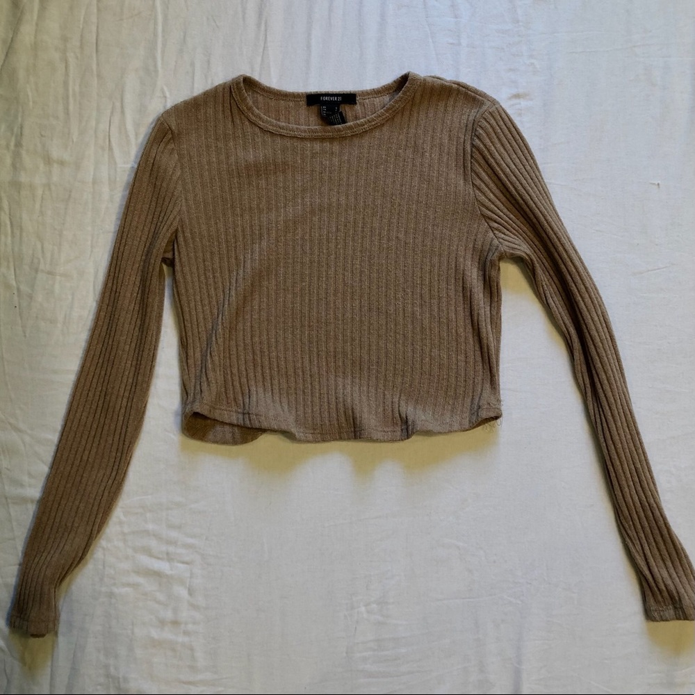 Brown knit sweater
